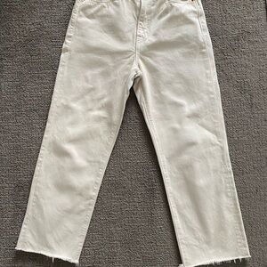 Slvrlake London Ecru Straight Leg Jeans